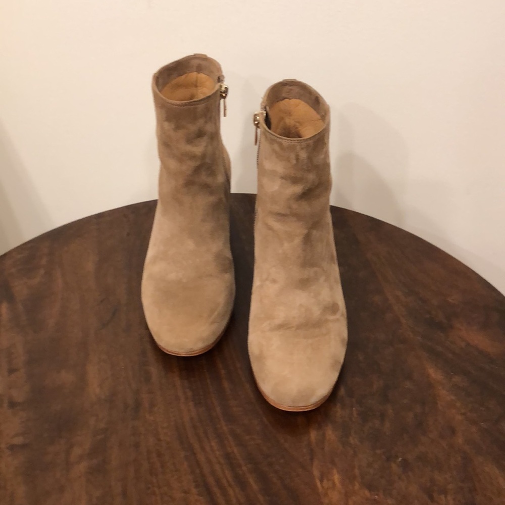 Coach Boots Suede Taupe